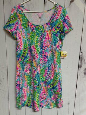 Lilly Pulitzer Tammy Dress Medium Catch the Wave UPF 50+ NWT